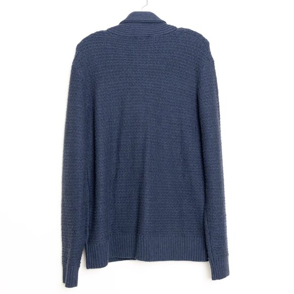 Rails Shepley Cardigan Navy Blue Button Down Shawl Collar Sweater - Picture 4 of 14